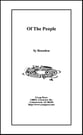 Of the People (SATB and Orchestra) SATB Vocal Score cover